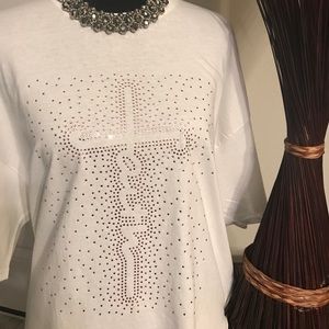 Rhinestone Faith Cross  T-shirt.